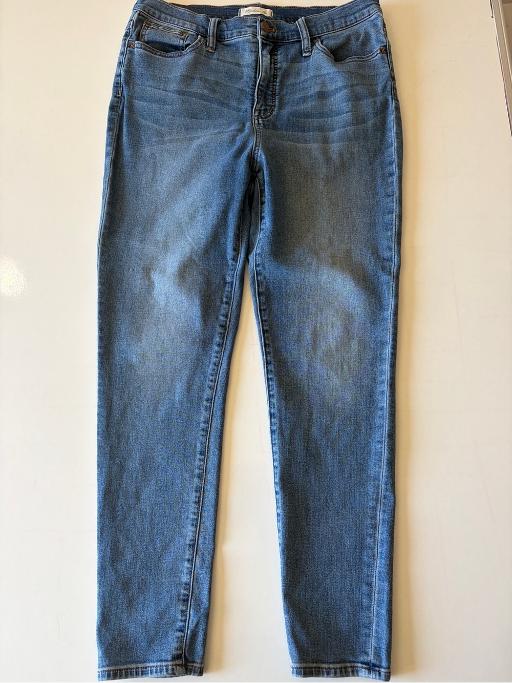 Madewell 10" Roadtripper Jeans Women's Size 32 Blue Medium Wash straight Ankle